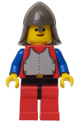 Breastplate - Red with Blue Arms, Red Legs with Black Hips, Dark Gray Neck-Protector