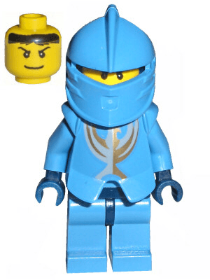 Knights Kingdom II - Jayko Plain Torso, Gold Pattern Armor, Dark Blue Hips