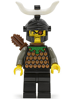 Knights Kingdom I - Gilbert the Bad, Black Dragon Helmet, Horns, Quiver