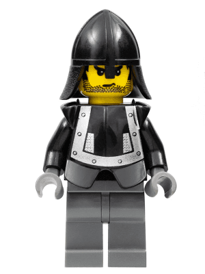 Breastplate - Armor over Black, Black Neck-Protector (Squire)