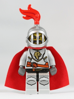 Kingdoms - Lion Knight Breastplate with Lion Head and Belt, Helmet with Fixed Grille, Cape