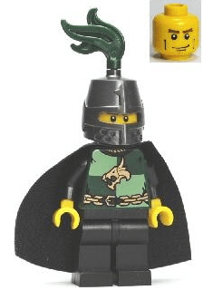 Kingdoms - Dragon Knight Quarters, Helmet Closed, Cape, Vertical Cheek Lines