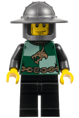 Kingdoms - Dragon Knight Quarters, Helmet with Broad Brim, Vertical Cheek Lines