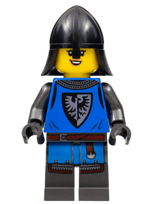Black Falcon - Female, Pearl Dark Gray Detailed Legs, Black Neck Protector
