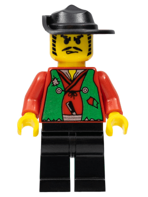 LEGO Male Actor Red Shirt Black Wide Brim Hat (cc4065) LEGO Minifigure