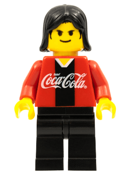 LEGO Soccer Player Coca-Cola Defender 2 (cc4444) minifigure