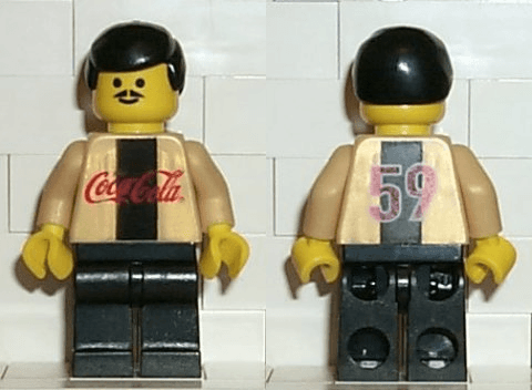 LEGO Soccer Player Coca-Cola Secret Player A (cc4471) Sports Minifigure