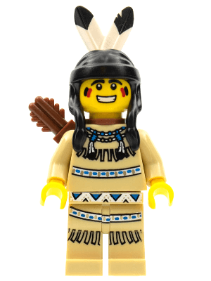 LEGO Tribal Hunter Series 1 (Minifigure Only without Stand and Accessories) (col001) Collectible Minifigures Minifigure