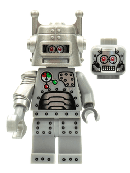 LEGO Robot Series 1 (Minifigure Only without Stand and Accessories) (col007) minifigure