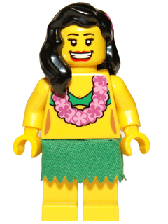 LEGO Hula Dancer Series 3 (Minifigure Only without Stand and Accessories) (col033) Collectible Minifigures Minifigure
