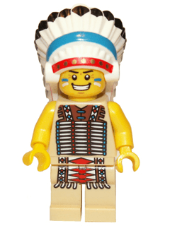 Tribal Chief, Series 3 (Minifigure Only without Stand and Accessories)