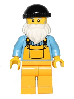 LEGO Fisherman (Black Cap) (col037a) minifigure