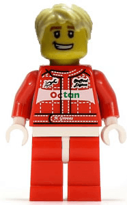 LEGO Race Car Driver Series 3 (Minifigure Only without Stand and Accessories) (col040) Collectible Minifigures Minifigure