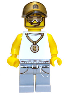 LEGO Rapper Series 3 (Minifigure Only without Stand and Accessories) (col041) Collectible Minifigures Minifigure
