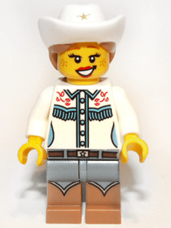 Cowgirl, Series 8 (Minifigure Only without Stand and Accessories)