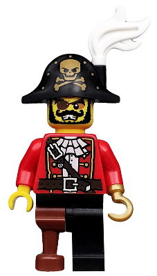 Pirate Captain, Series 8 (Minifigure Only without Stand and Accessories)