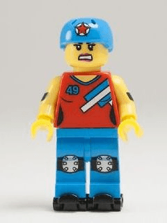 LEGO Roller Derby Girl Series 9 (Minifigure Only without Stand and Accessories) (col136) Collectible Minifigures Minifigure