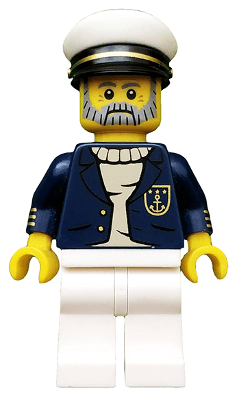 LEGO Sea Captain Series 10 (Minifigure Only without Stand and Accessories) (col154) Collectible Minifigures Minifigure