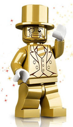 LEGO Mr. Gold Series 10 (Minifigure Only without Stand and Accessories) (col161) minifigure