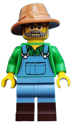 LEGO Farmer Series 15 (Minifigure Only without Stand and Accessories) (col228) Collectible Minifigures Minifigure