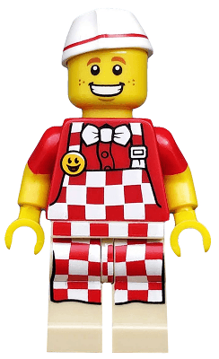 LEGO Hot Dog Vendor Series 17 (Minifigure Only without Stand and Accessories) (col291) Collectible Minifigures Minifigure