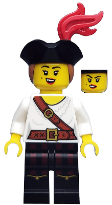 LEGO Pirate Girl Series 20 (Minifigure Only without Stand and Accessories) (col362) minifigure