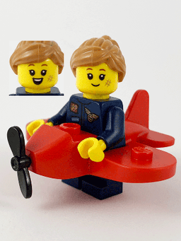 LEGO Airplane Girl Series 21 (Minifigure Only without Stand and Accessories) (col382) minifigure