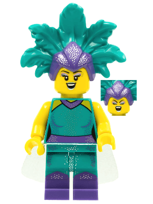 LEGO Cabaret Singer Series 21 (Minifigure Only without Stand and Accessories) (col385) Collectible Minifigures Minifigure