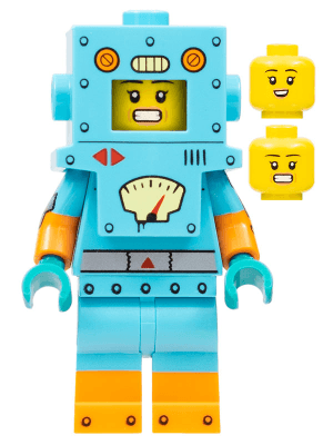 LEGO Cardboard Robot Series 23 (Minifigure Only without Stand and Accessories) (col403) Collectible Minifigures Minifigure