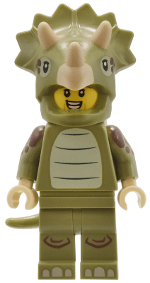 Triceratops Costume Fan, Series 25 (Minifigure Only without Stand and Accessories)