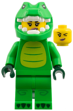 LEGO Crocodile Costume Fan Series 28 (Minifigure Only without Stand and Accessories) (col468) minifigure