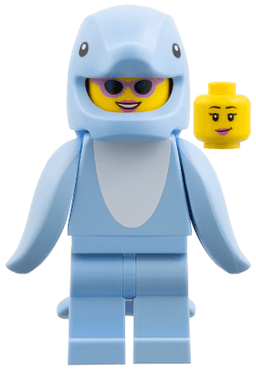 LEGO Dolphin Costume Fan Series 28 (Minifigure Only without Stand and Accessories) (col469) minifigure