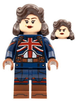 LEGO Captain Carter Marvel Studios Series 1 (Minifigure Only without Stand and (colmar10) Collectible Minifigures Minifigure