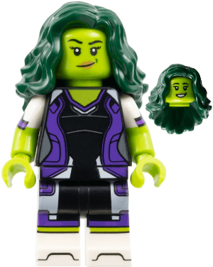 LEGO She-Hulk Marvel Studios Series 2 (Minifigure Only without Stand and Access (colmar17) Collectible Minifigures Minifigure