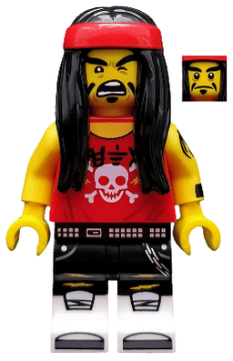 LEGO Gong & Guitar Rocker The LEGO Ninjago Movie (Minifigure Only without Stand and Accessories) (coltlnm17) minifigure