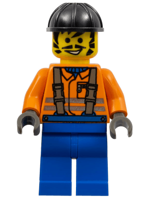 LEGO Construction Worker (con006) Town / City Minifigure