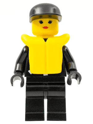 Police - Zipper with Sheriff Star, Black Cap, Life Jacket