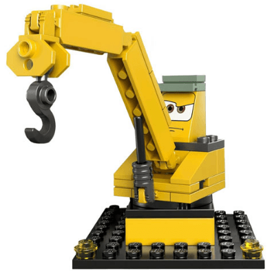 LEGO Crane without Stickers (crs104) Cars Minifigure