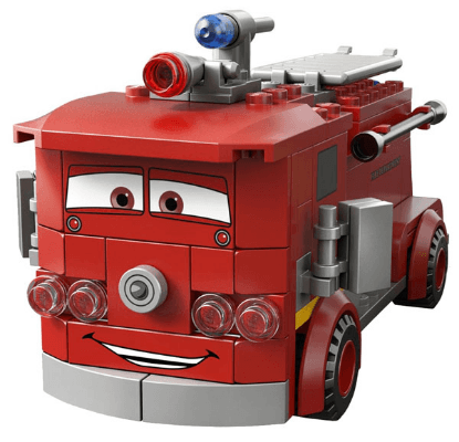 LEGO Red with Stickers (crs108s) Cars Minifigure
