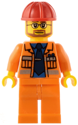 LEGO Construction Foreman (cty0015) minifigure