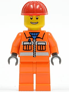 LEGO Construction Worker (cty0034) minifigure