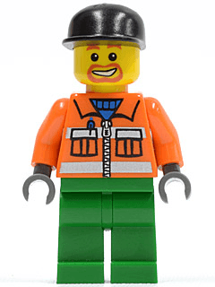 LEGO Sanitary Engineer 1 (cty0046) Town / City Minifigure