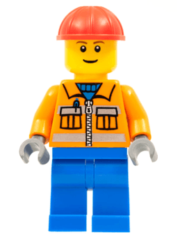 LEGO Construction Worker (cty0105) minifigure