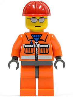 LEGO Construction Worker (cty0125) minifigure