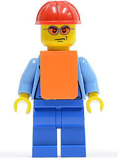 LEGO Lumberjack with Orange Vest (cty0157) Town / City Minifigure