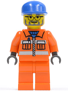 Sanitary Engineer 3 - Orange Legs, Glasses and Beard