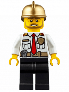LEGO Fire Chief (cty0350) Town / City Minifigure