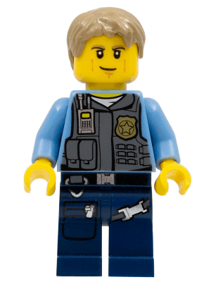 Police - LEGO City Undercover Chase McCain, Dark Blue Legs