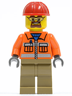 LEGO Construction Worker (cty0366) Town / City Minifigure