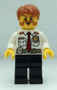 LEGO Fire Chief (cty0380) minifigure